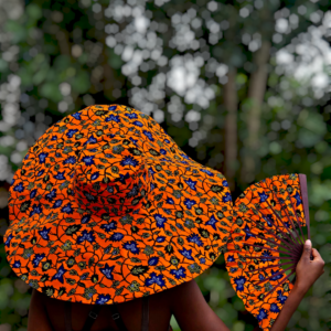 2 Set - Super Wide Brim Summer Hat & Fan