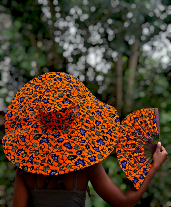 2 Set - Super Wide Brim Summer Hat & Fan