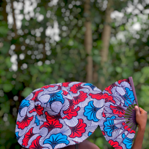 2 Set - Regular Brim Summer Hat & Fan