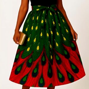 BLOOM - Elastic Waist Skirt+Pockets+Headwrap