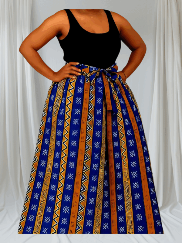 BLOOM Maxi - Elastic Waist Skirt+Pockets+Headwrap