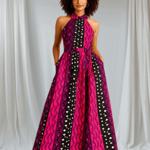 AFROPOLITAN - Halter Dress