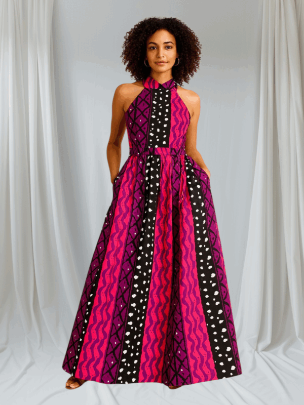 AFROPOLITAN - Halter Dress