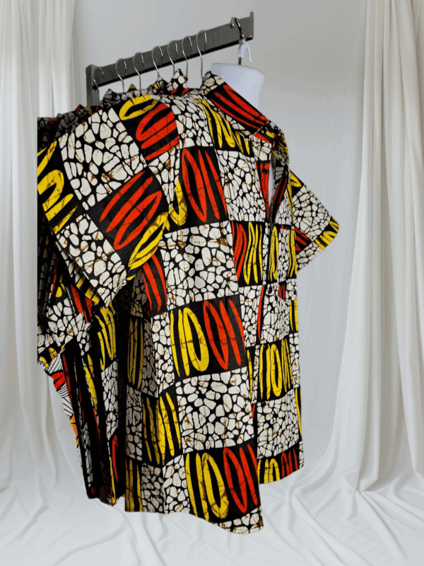AFRO PATTERNED - Men's Shirt - Image 4